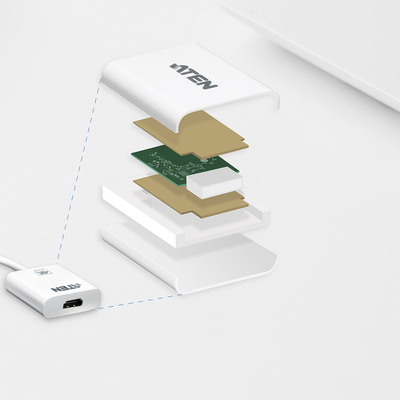 Adaptador activo de DisplayPort a HDMI | 4K | Compatible con audio |