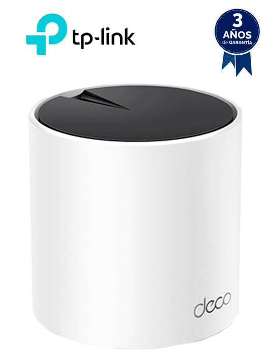 TP-LINK DECO X55 (1-Pack) - Router MESH para hogar de doble banda Wi-Fi 6 AX3000 Mbps con 3 puertos Gigabit WAN/LAN  2 antenas internas  administración en la app Deco (iOS  Android) y protección HomeShield.  #MARTPL1 #TPLM1