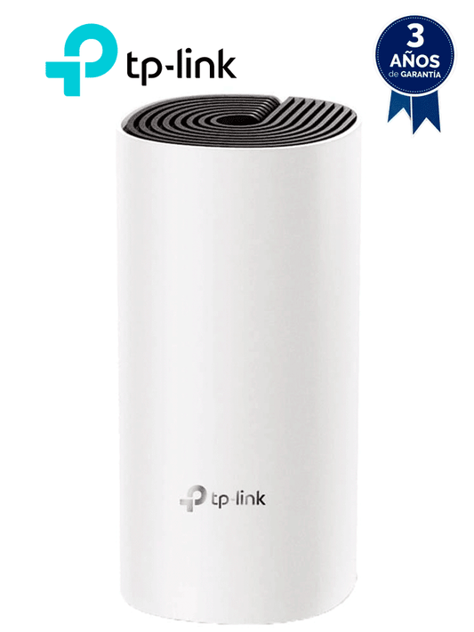TP-LINK DECO E4 (1-Pack) - Router inalámbrico mesh para hogar dedoble banda AC 1200  con 2 puertos 10/100 Mbps y compatible con Alexa.