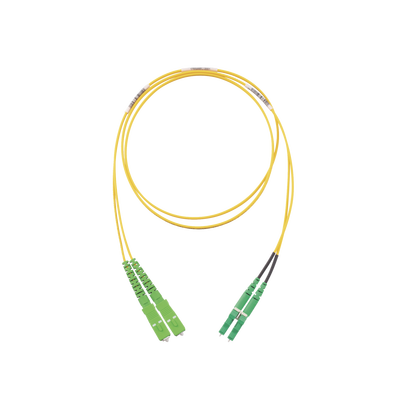Jumper de Fibra Optica Monomodo 9/125 OS2  SC/APC-LC/APC Duplex  OFNR (Riser)  Color Amarillo  2 Metros