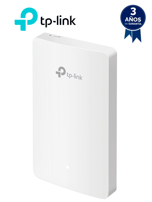 TP-LINK EAP235-WALL - Punto de acceso Omada de doble banda AC1200 MU-MIMO  diseñado para montaje en pared con 3 puertos adicionales  configuración por controlador o stand-alone y alimentación PoE af/at.