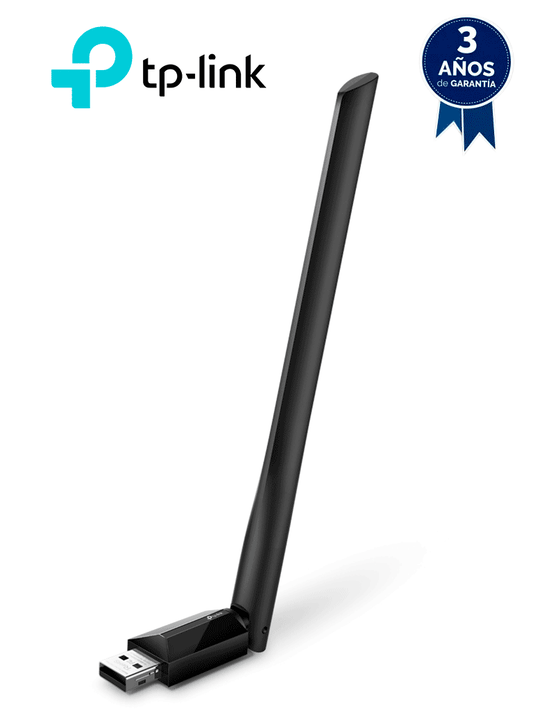 TP-LINK  Archer T2U PLUS - Adaptador USB inalámbrico doble banda AC 600 Mbps  antena de alta ganancia.
