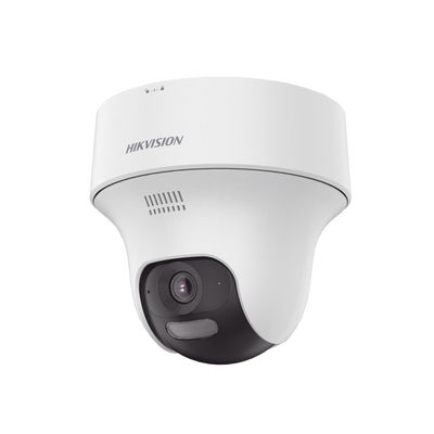 Turret IP 4 Megapixel / Lente 2.8 mm / Dual Light (20 mts IR + 15 mts Luz Blanca) / Wi-Fi / IP54 / dWDR / H.265 / Audio Bidireccional (Micrófono y Bocina) / Micro SD