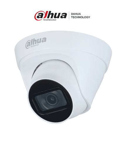 DAHUA DH-IPC-HDW1230T1P-A-0280B-S6 - Cámara IP Domo 2MP con lente de 2.8 mm y ángulo de visión de 102 grados  micrófono integrado  IR de 30m  IP67  PoE  DWDR/ #LoNuevo #MCI1Q125