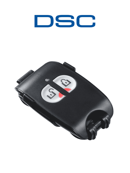 DSC PG9949 - Llavero de 2 botones programables Inalámbrico  Power G con botón de pánico compatible con NEO  PRO  Qolsys e IoTega