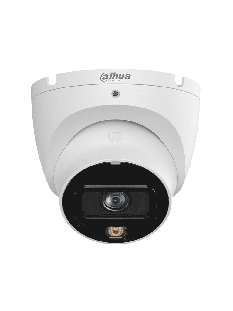 DAHUA DH-IPC-HDW1839TP-A-IL-0280B-S6 - Cámara IP Domo de 8MP con resolución 4K  lente de 2.8 mm y ángulo de visión de 105°. Equipado con iluminador dual  micrófono integrado  IR de 30m  DWDR  H.265  PoE. protección IP67.