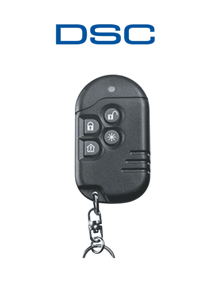 DSC PG9939 - Llavero de 4 botones programables Inalámbrico Power G con una quinta función compatibles con NEO  PRO  Qolsys e IoTega