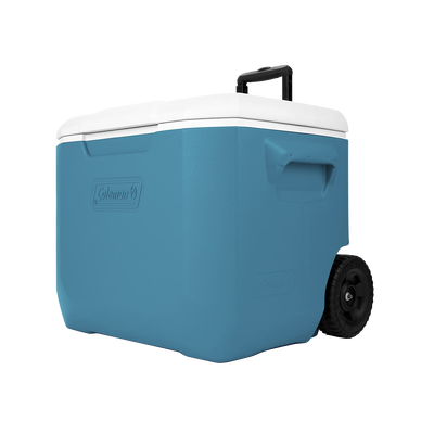 HIELERA COLEMAN 60 QT. CON RUEDAS COLOR OCEAN