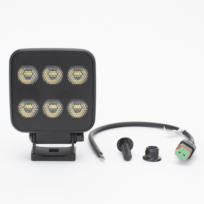 Luz de Trabajo Ultra brillante Cuadrada  6 LED  6552 Lúmenes  12-24 Vcd