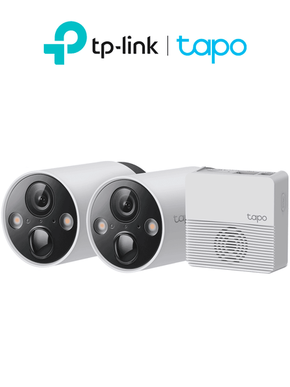 TP-LINK - TAPO C420S2 - Sistema de Cámaras Wi-Fi de vigilancia inteligente con batería (paquete de 2 piezas)
