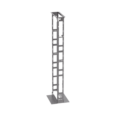 Rack de Dos Postes Estándar de 19 in  Rieles Numerados y Roscados #12-24  6 in de Profundidad  Fabricado en Acero  45 Unidades de Rack  Color Negro