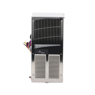 Aire Acondicionado Compacto Para Exterior  Uso en Gabinetes de Telecomunicaciones de Grado Industrial  Frío T15  800 BTU  115 Vca  de Acero Inoxidable 304  Color Gris