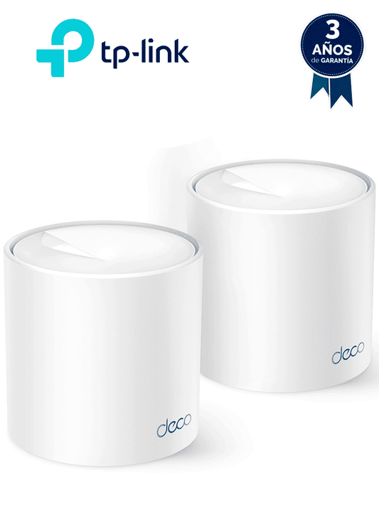 TP-LINK DECO X50 PRO (2-PACK) - Sistema Mesh WiFi 6   WiFi 6 de doble banda de 3Gbps en la banda de 6GHz   Puertos de 2.5Gbps   Protección con HomeShield   compatible con Alexa y Google Home.