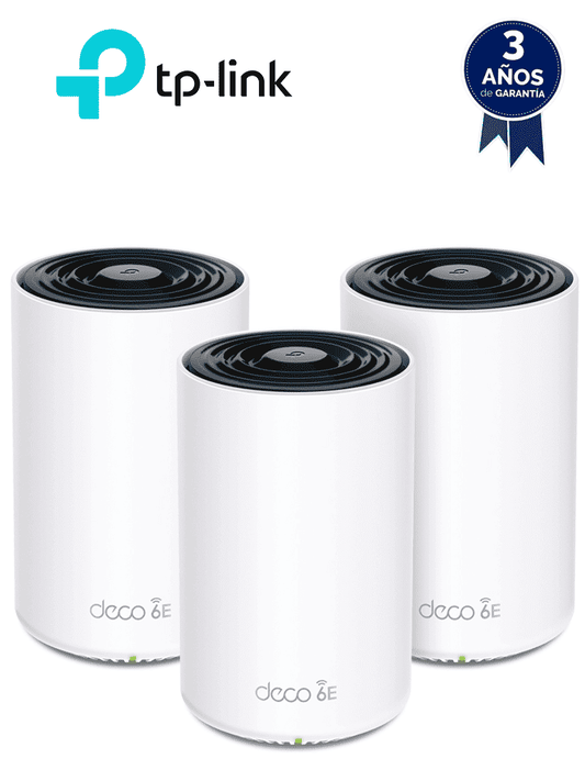 TP-LINK - DECO XE75(3-Pack) / Sistema Wi-Fi 6E Mesh AI Triple Banda AXE5400 / Paquete con 3 piezas #TPLO#MARTPL2