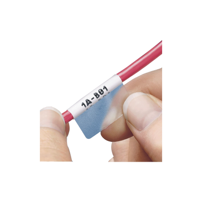 Hojas con 5000 Etiquetas Auto-laminadas para Impresora Láser/Inyección de Tinta  para Cables de 3 a 7.1 mm de Diámetro (12 - 10 AWG)  Color Blanco
