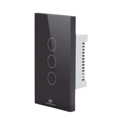 (Wifi) Apagador switch inalámbrico WIFI  control de 3 regresos de carga  110V