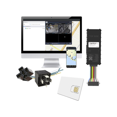 Kit Dispositivo TLW26BL para localización para vehículos / Conectividad 4G LTE y BLE 5.0 / Diferentes tipos de notificaciones / Corte y restablecimiento de energía / Relay + EPCOMGPSANUAL + SIM500MB2Y
