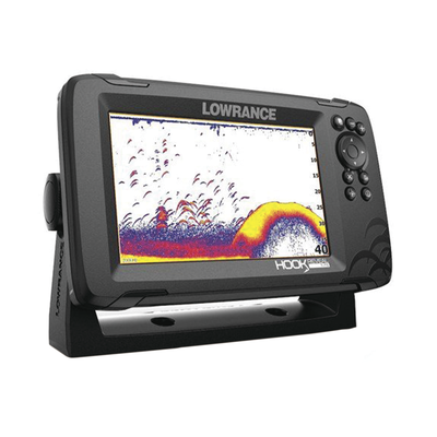 Hook reveal con pantalla solar max de 7 pulgadas  incluye transducer triple Shot