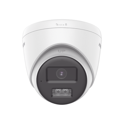 [Audio Bidireccional + Dual Light + ColorVu] Turret TURBOHD 3k (5 Megapixel) / Lente 2.8 mm / 40 mts IR EXIR + 40 mts Luz Blanca / Micrófono y Bocina Integrado / Exterior IP67 / dWDR