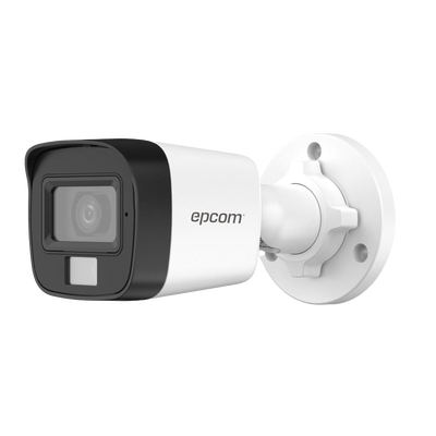 [Dual Light + ColorVu] Bala TURBOHD 3K (5 Megapixel) / Lente 2.8 mm / 30 mts IR + 20 mts Luz Blanca / Gran Angular 104.9° / Exterior IP67 / Micrófono Integrado / dWDR / 4 Tecnologías / Metal