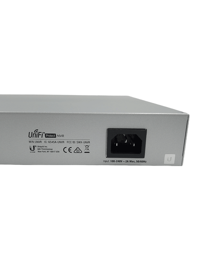 Ubiquiti UNVR - NVR Empresarial UniFi Protect recomendado para 15 cámaras 4K o 50 cámaras Full HD  con 4 bahías de disco duro  puerto Gigabit RJ-45 y configuración RAID 1 o RAID 5 automática.