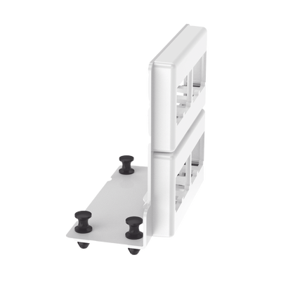 Patch Panel de 8 Puertos Mini-Com  Para Uso con Gabinetes Multipropósito  de Instalación a Presión  Color Blanco