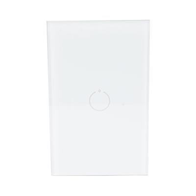(ZWAVE) Interruptor On/Off panel táctil touch inalámbrico Zwave Plus 1 boton. No requiere cable neutro  Compatible con Hubitat HC8  Álula  M2M  otros