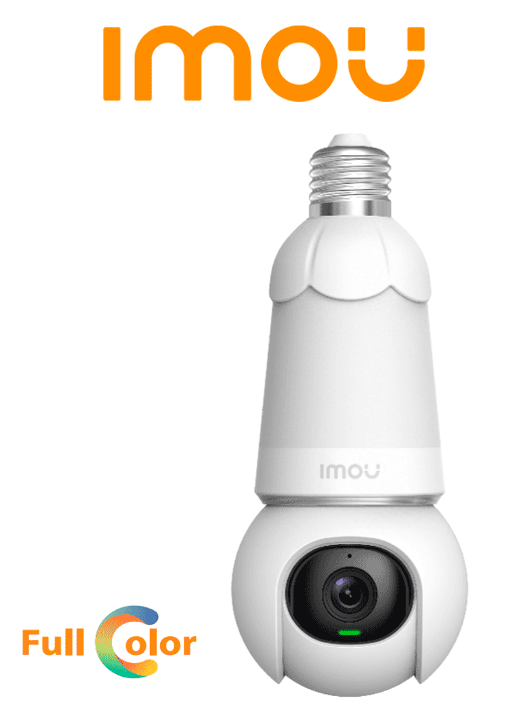 IMOU BulbCam 3MP (IPC-K6C-3H1WEB-E27-imou)- Cámara de 3MP/ Disuasión activa/ Modo privacidad/ Detección de humanos & Vehículos/ Audio bidireccional/ Full Color/ Smart tracking (No incluye Foco) #CONGIMOU1 #MCI1