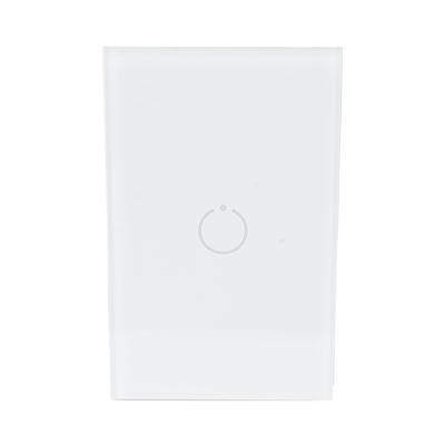 (ZWAVE) Interruptor On/Off panel táctil touch inalámbrico Zwave Plus 1 boton. Compatible con Hubitat HC8  Álula  M2M  otro