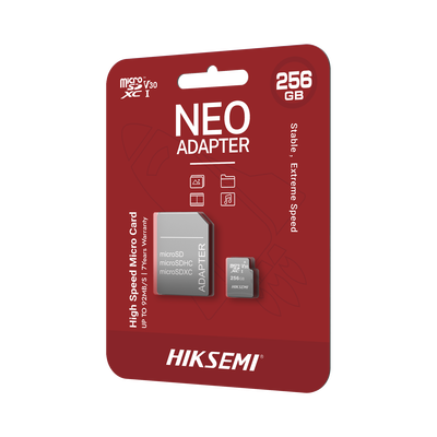 Memoria microSD con Adaptador Ideal para Celular o Tablet / 256 GB / Multipropósito