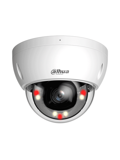DAHUA DH-IPC-HDBW2649EP-S-IL - Camara IP Domo Antivandalica de 6 Megapixeles/ Lente de 2.8mm/ 30 Metros de Iluminador Dual Inteligente+Full Color/ SMD Plus/ Protección Perimetral avanzada/ Micrófono Integrado/ IP67/ IK10 Ranura para MicroSD/