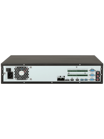 DAHUA DHI-NVR5864-EI - NVR 64 Canales IP 4K  WizSense  2U  8 Bahías HDD  H.265+  Hasta 384 Mbps  2 Canales de Reconocimiento Facial  SMD Plus  AcuPick  Metadatos  Soporte para Cámaras con IA  ANPR y Conteo de Personas.