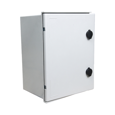 KIT de Gabinete de Poliéster (300 x 400 x 200 mm) + Controlador de Carga con Switch PoE (5) + Batería de 12V 7Ah