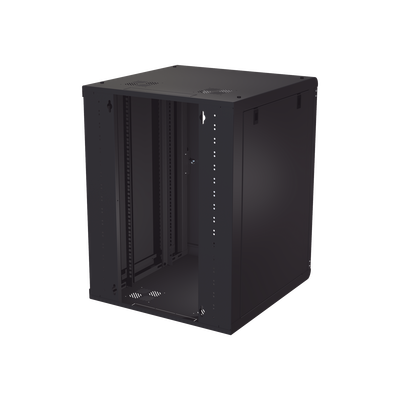 Gabinete de Pared 16U de 635 mm de Profundidad  Rack de 19&#039;&#039; en Acero Reforzado: Compacto y Resistente para Soluciones Profesionales
