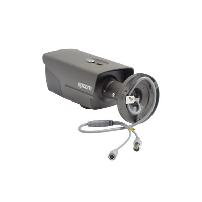 Bullet TURBO 1080p / CLIMAS EXTREMOS / Lente Mot. 2.8 a 12 mm / IR EXIR Inteligente 40 mts / Exterior IP66 / Híbrida / WDR Real 120 dB