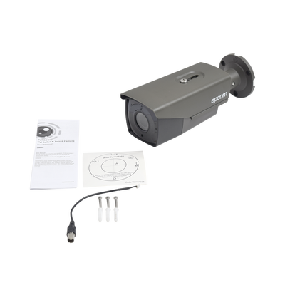 Bullet TURBO 1080p / CLIMAS EXTREMOS / Lente Mot. 2.8 a 12 mm / IR EXIR Inteligente 40 mts / Exterior IP66 / Híbrida / WDR Real 120 dB
