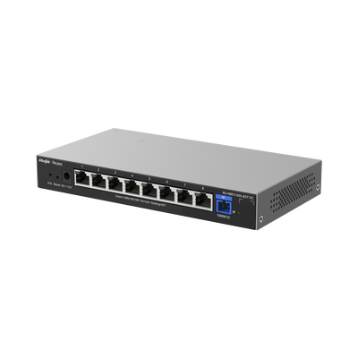 e-Lighten ONU / Switch Hibrido  Capa 2 con un Puerto PON 1G SC/UPC y 8 Puertos Ethernet 1G hasta 100 Clientes