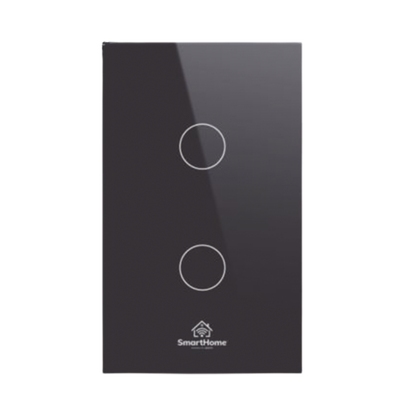 (ZigBee) Apagador switch inalámbrico ZigBee  control de 2 regresos de carga  110V
