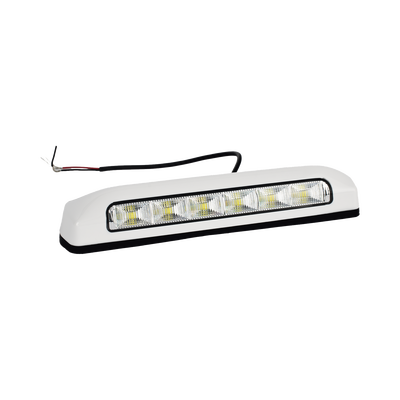 Luz de Escena  6 LED  IP67  con bisel color blanco  Ideal para Ambulancias y Vehiculos de trabajo