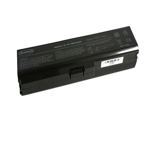 Bateria color negro 12 Celdas OVALTECH para Toshiba L745 y L755
