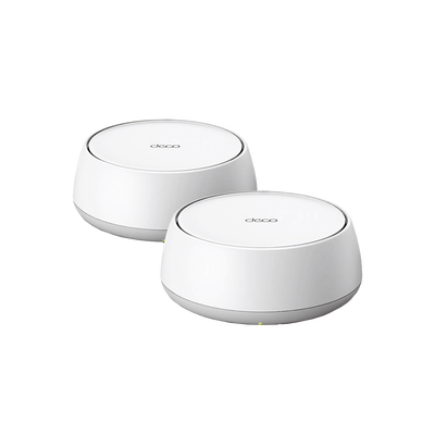 KIT 2 Routers Inalámbrico MESH Interior para Hogar / Doble Banda Wi-Fi 7 BE3600 Mbps / 2 Puerto 2.5 Gigabit WAN/LAN / 4 Antenas Internas / Operación Multi-Link MLO / Administración Mediante la App Deco (iOS  Android) / HomeShield