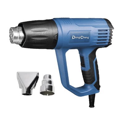 Pistola de Calor de 1600W con 3 niveles de Temperatura variable  Incluye 2 Boquillas
