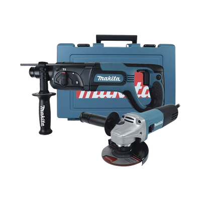 Kit de Martillo Rotatorio SDS PLUS HR2475X4  y Esmeriladora Angular 9557NB de 4-1/2 in