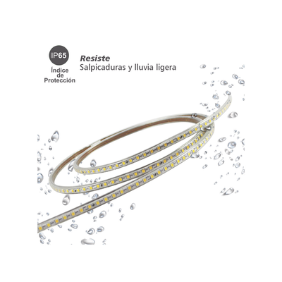 Manguera Led de 1 Linea de 1 cm/ 50 m/ T.C.C. 2700 K / Color Cálido.