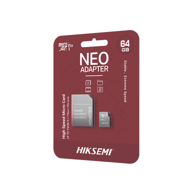 Memoria microSD con Adaptador Ideal para Celular o Tablet / 64 GB / Multipropósito