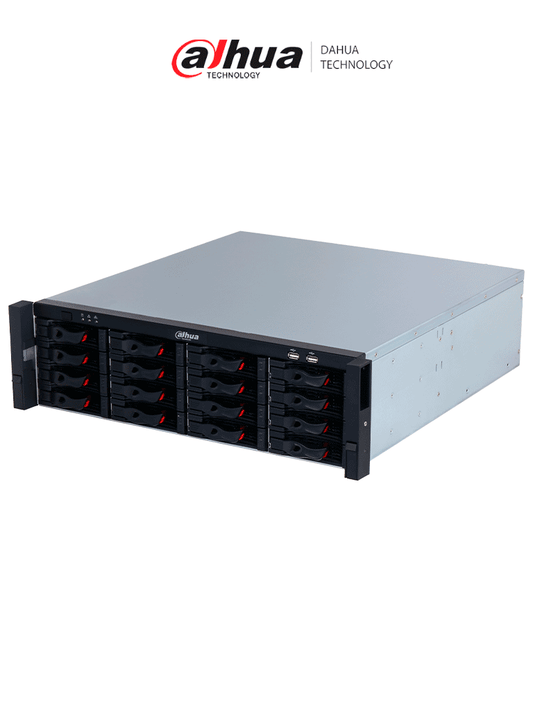 DAHUA DHI-NVR616H-64-XI - NVR de 64 canales IP Wizmind/ H.265+/ Grabación IA/ Soporta 8 ch face detection y recognition  40 bases de datos de rostros  32 canales proyección perimetral 32 canales smd plus