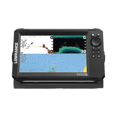 Eagle-9 ecosonda en pantalla horizontal IPS de 9 pulgadas  incluye transductor skimmer 50/200 kHz