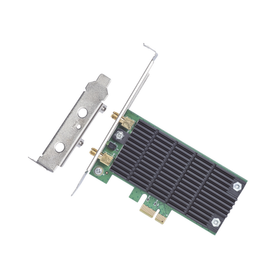 Adaptador  PCI inalámbrico doble banda AC 1200 Mbps / Antena de alta ganancia / Tecnología MU-MUMO 2X2 / Soporte de perfil bajo y Altura completa