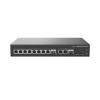 4 en 1: Firewall Nueva Generación  Router  PBX IP  Switch 10 Puertos Gigabit (4 PoE) + 2 Puertos SFP 2.5 Gigabit