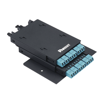 Soporte Para 2 Casetes HD Flex de  6 Puertos Duplex  Para Uso con Gabinetes de Zona  Color Negro